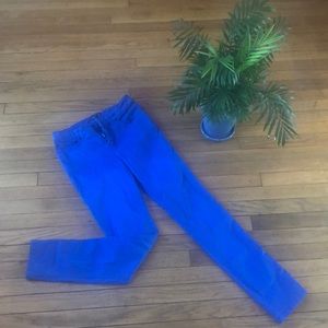 Agnes B royal blue skinny jeans